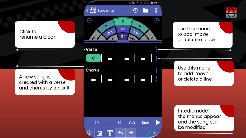 Develop the song structure – smartChord – musicians best friend