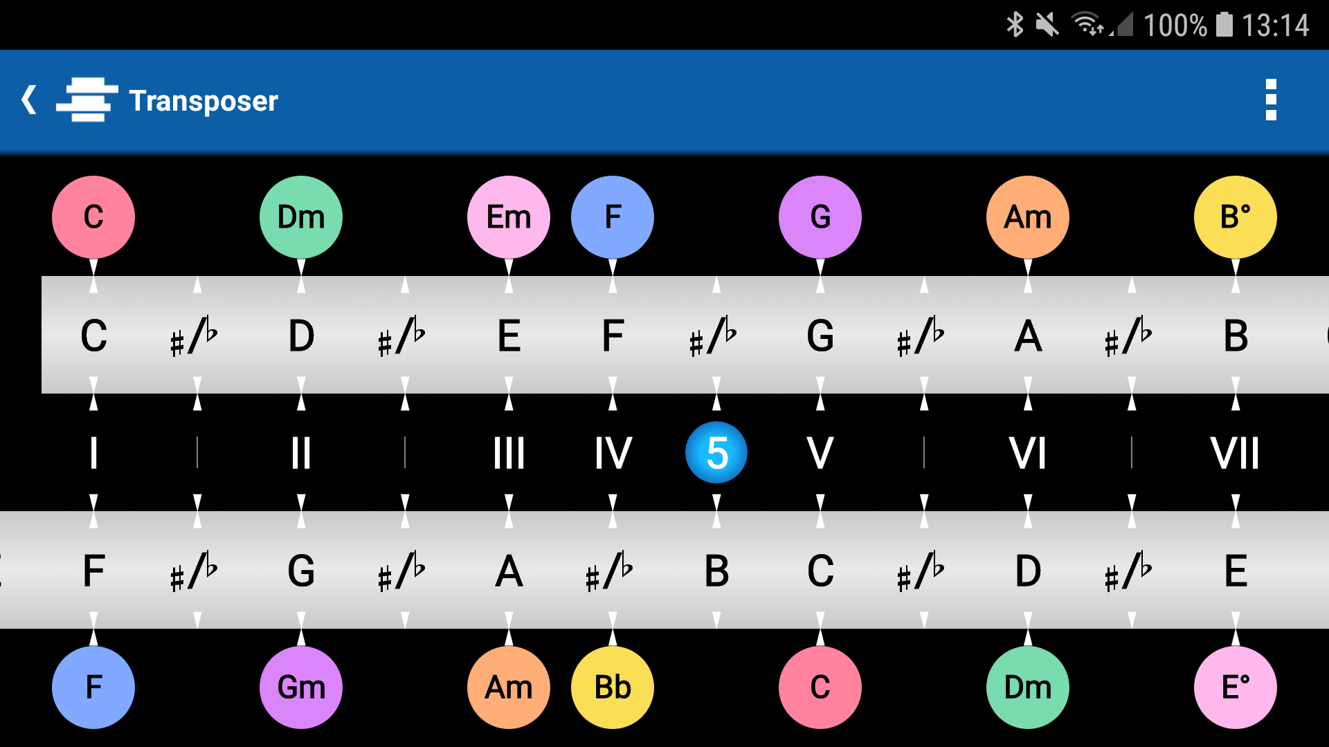 Transposer smartChord musicians best friend